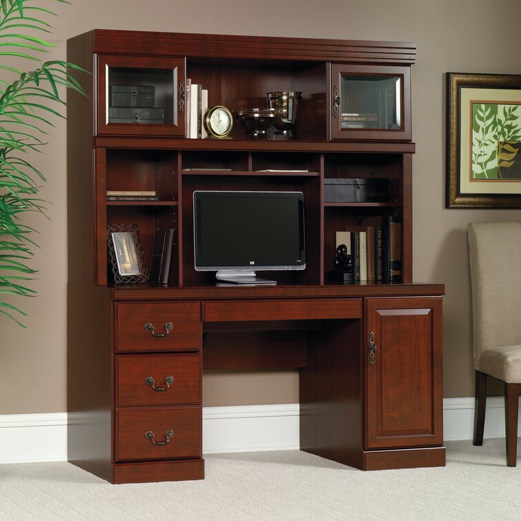 Executive desk and deals hutch